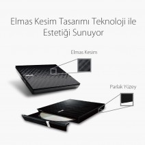 ASUS DVD SDRW-08D2S-U LITE SLIM USB 2.0 SİYAH