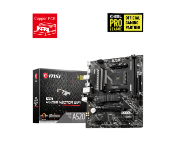 MSI MAG A520M VECTOR WIFI 4600/1866Mhz M.2 AM4