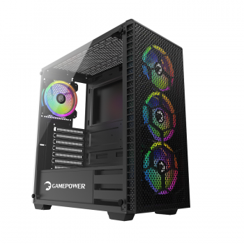 GAMEPOWER HORIZON RGB GAMING KASA MESH PANEL 550W 80+ Bronze 