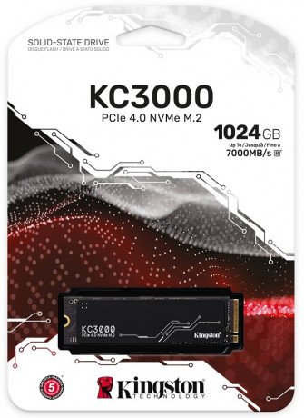 1TB KINGSTON KC3000 M.2 NVMe PCIe 4.0 SKC3000S/1024G 7000/6000MB/s