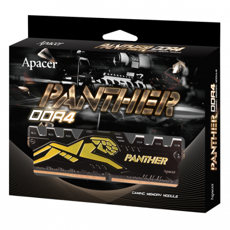 Apacer Panther-Golden 8GB 1x8GB 3600Mhz CL18 DDR4 Gaming RAM (AH4U08G36C25Y7GAA-1)