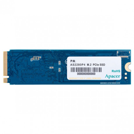 Apacer AS2280P4 512GB 2100/1500MB/s NVMe PCIe Gen3x4 M.2 SSD Disk (AP512GAS2280P4-1)