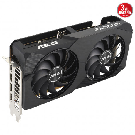 ASUS DUAL-RX7600-O8G 8GB GDDR6 HDMI DP 128BİT