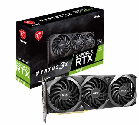 MSI GEFORCE RTX 3060 TI VENTUS 3X 8G GDDR6 8GB HDMI DP 256BIT