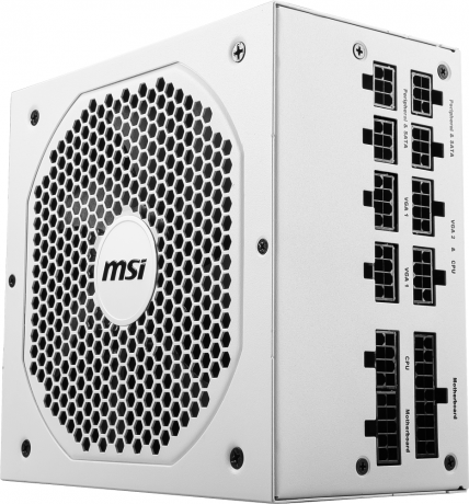 MSI MPG A750GF WHITE 750W 80+ GOLD POWER SUPPLY