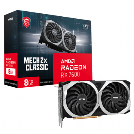 MSI RADEON RX 7600 MECH 2X CLASSIC 8G OC GDDR6