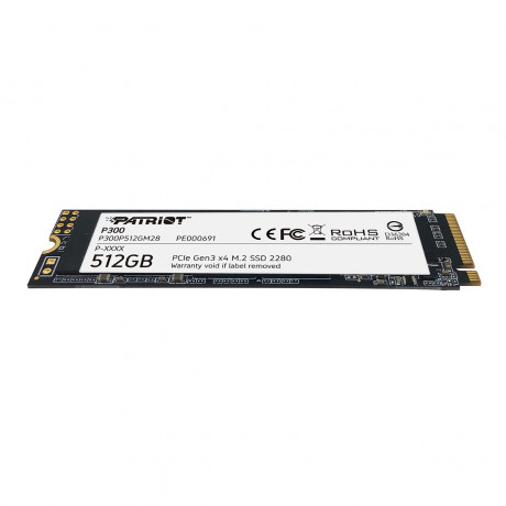 Patriot P300 512GB 1700/1100MB/s NVMe M.2 SSD Disk (P300P512GM28)