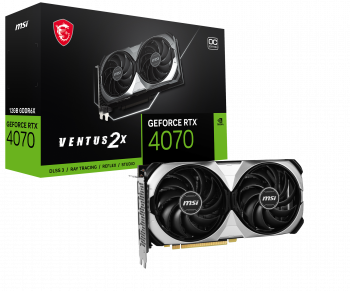 MSI GEFORCE RTX 4070 VENTUS 2X E 12G OC 12GB GDDR6X HDMI DP 192Bit