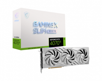 MSI GEFORCE RTX 4070 Ti GAMING X SLIM WHITE 12G 12GB GDDR6X HMDI DP 192BİT