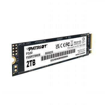 Patriot P320 2TB 3000/2200MB/s NVMe M.2 SSD Disk (P320P2TBM28)