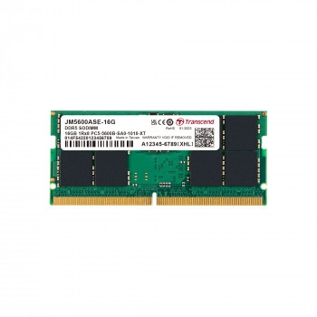 Transcend 16GB(1x16GB) 5600Mhz SODIMM CL46 DDR5 Notebook Ram (JM5600ASE-16G)