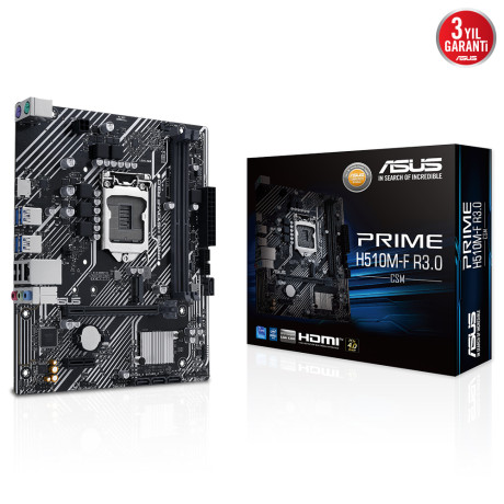 ASUS PRIME H510M-F R3.0-CSM INTEL H470 LGA1200 HDMI VGA ANAKART