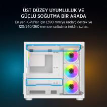 JAMES DONKEY STARK S800 4X ARGB BEYAZ GAMING KASA